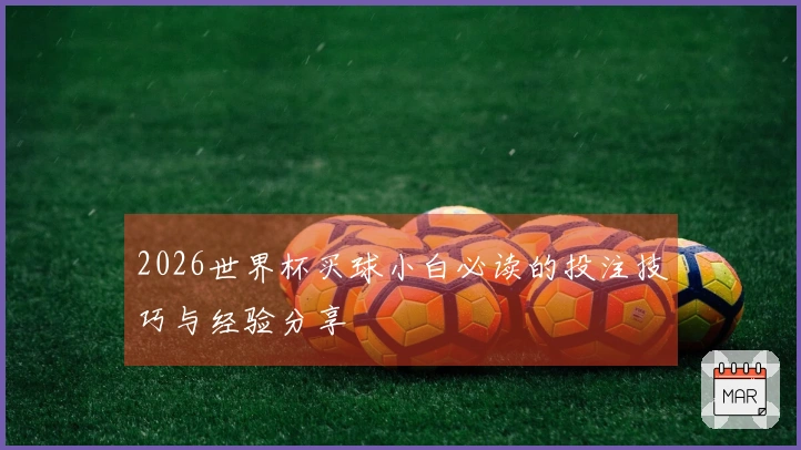 2026世界杯买球小白必读的投注技巧与经验分享